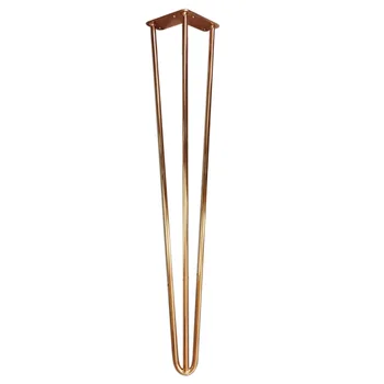 28 Copper Color Steel Table Furniture Legs Metal Hairpin Leg 28 Copper Color Steel Table Furniture Legs Metal Hairpin Leg