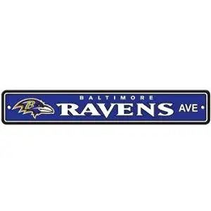 Fremont Die 92331 Baltimore Ravens Plastic Street Sign