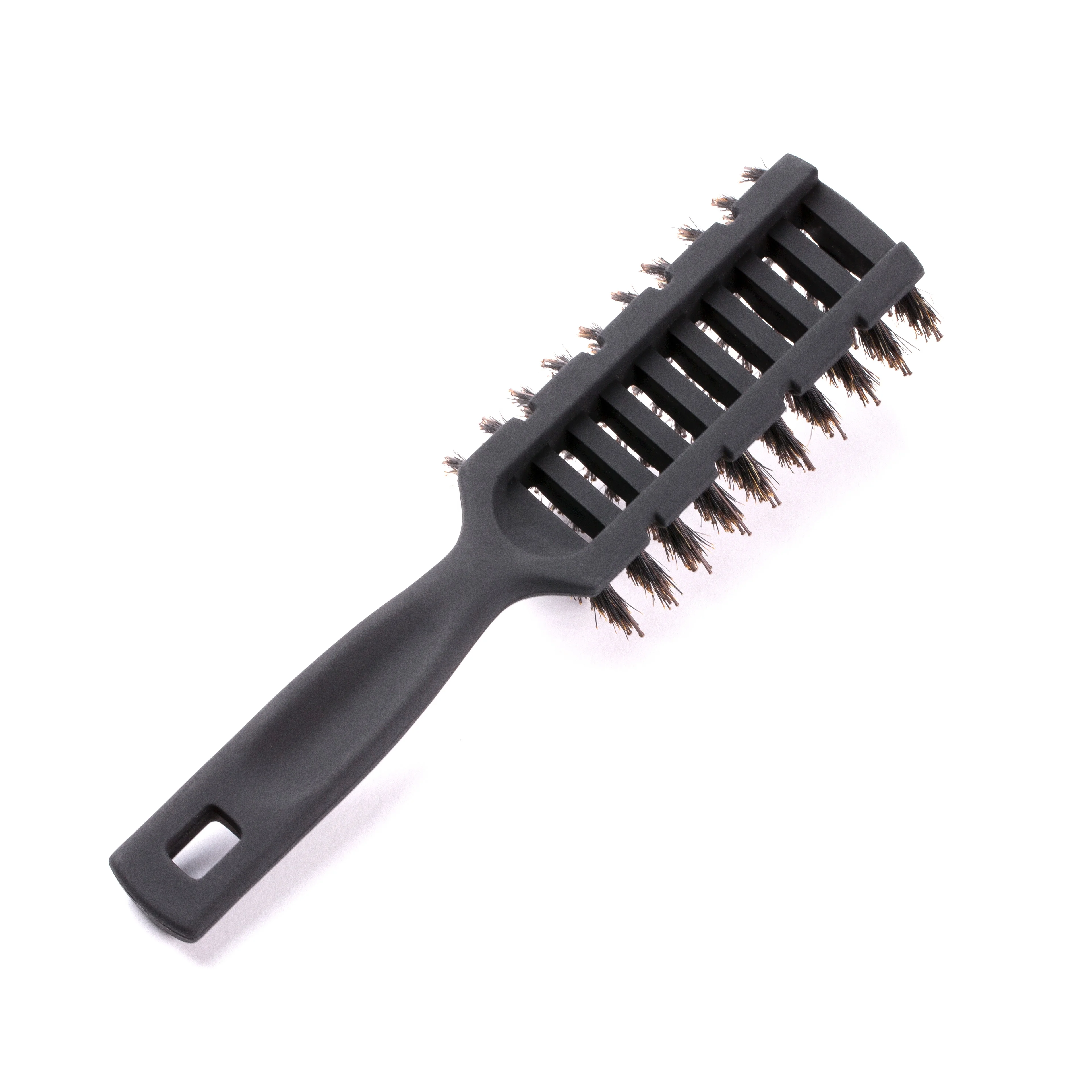 

China factory professional plastic styling hair brush boar bristle vent hair brushes for man, Black