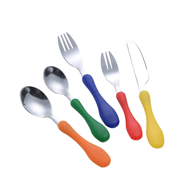 

Wholesale flatware spoon fork and knife kids stainless steel cutlery set