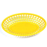 

Food grade oval flat plastic fast food baskets