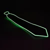 Wholesale light up Electroluminescent EL Tie with multi color, 1 pc AAA inverter