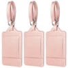 Promotion Cheap Pu Leather Luggage Tag String Hotel Travel Luggage Tag Holder Id Tag For Travel Airplane