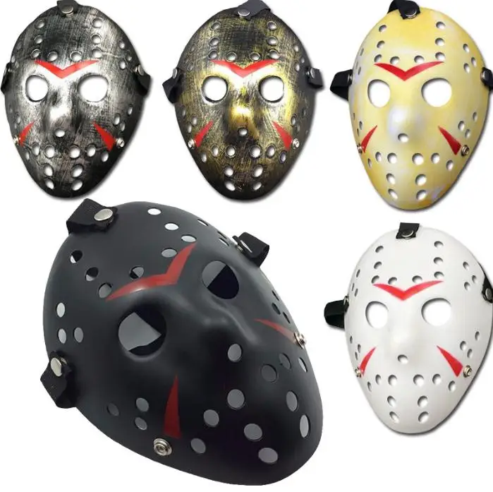 

Halloween cosplay costume Porous Mask Jason Voorhees Friday The 13th Horror Movie Hockey Mask, Muliti colors