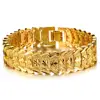18K gold plated flower shape men's bracelet