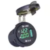 Quick charger 3.0 single usb port socket Adapter Red color waterproof Voltage and ammeter charger