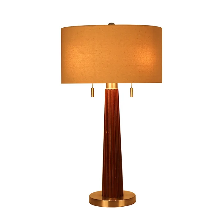 wholesale wood table lamp/Hotel Wood Table Lamp With High Quality/wooden lamp