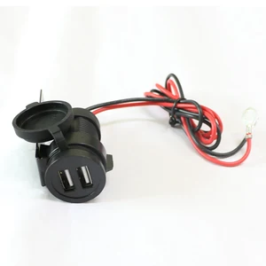 Motorcycle multifunction Dual USB Charger 2.1a1a output usb socket moto use