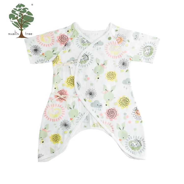 

Muslin tree 100% cotton baby clothes newborn romper, Five colors