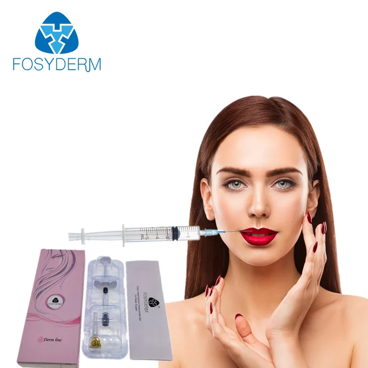 

Fosyderm 2ml Derm Line Lip Enhancement Injection Hyaluronic Acid Syringe Injectable Dermal Fillers, Transparent