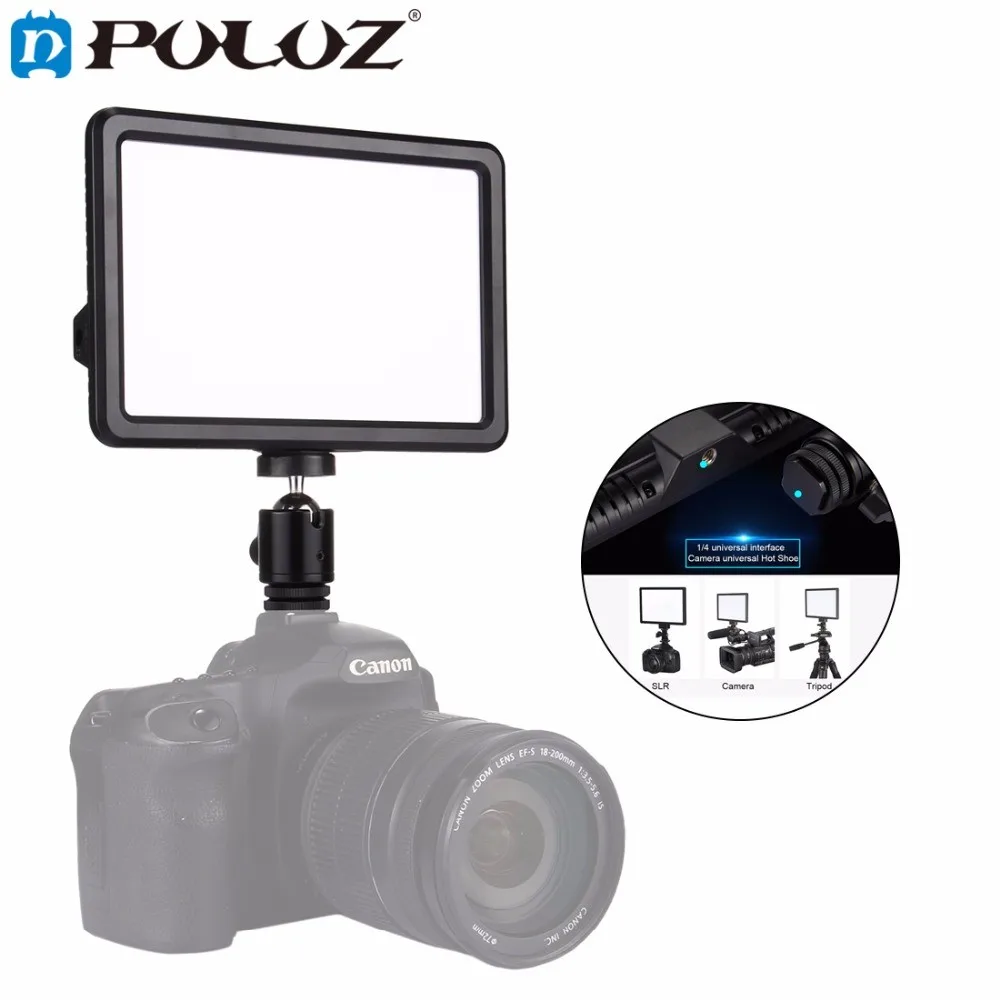

PULUZ Video Light Photo Fill Light on Camera Video Hotshoe Dimmable LED Lamp Lighting for Canon, Nikon,Camera Camcorder DSLR