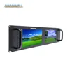 IPS 1280X 800 Dual 7 Inch 3RU 3G-SDI Video Production Rack Mount LCD Monitor