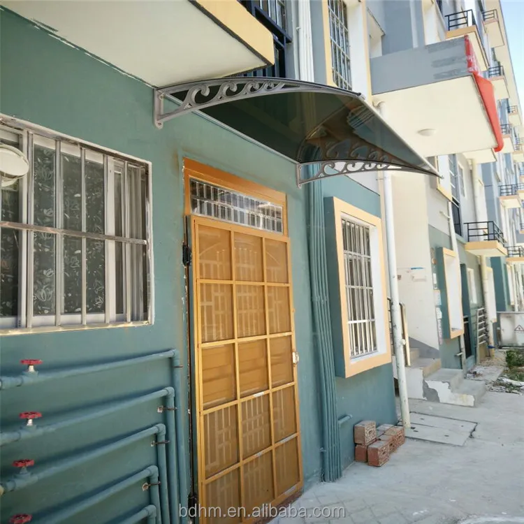 Uv Protection Aluminum Retractable Rain Awning Shed Entry Door