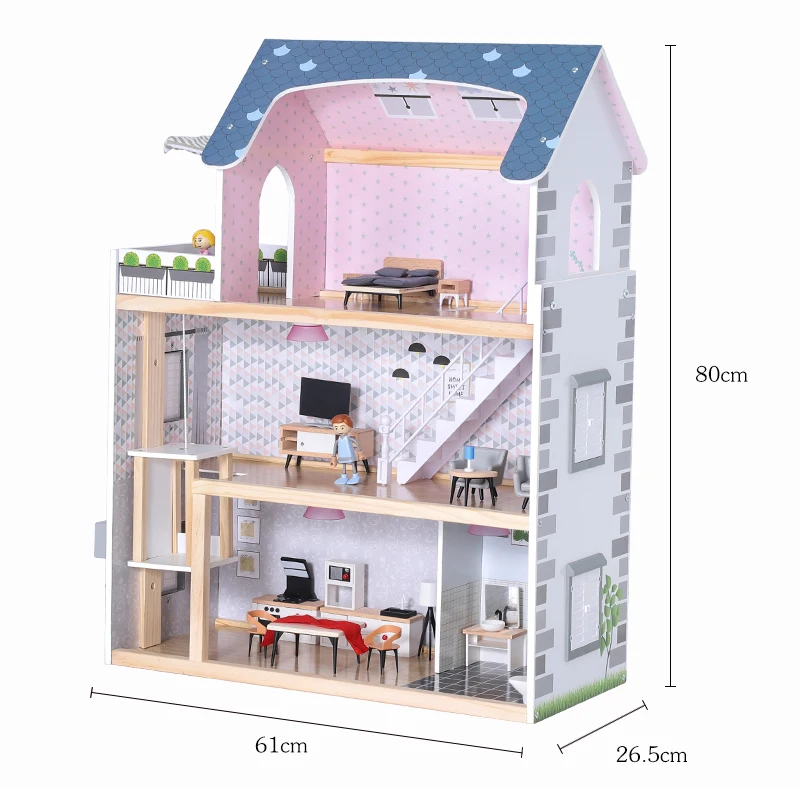 boys wooden doll house