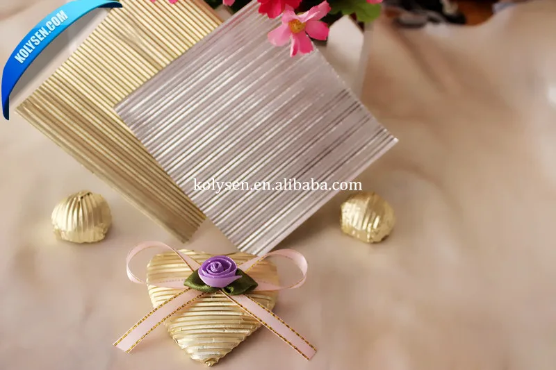 Custom confectionery foil sheets for wrapping
