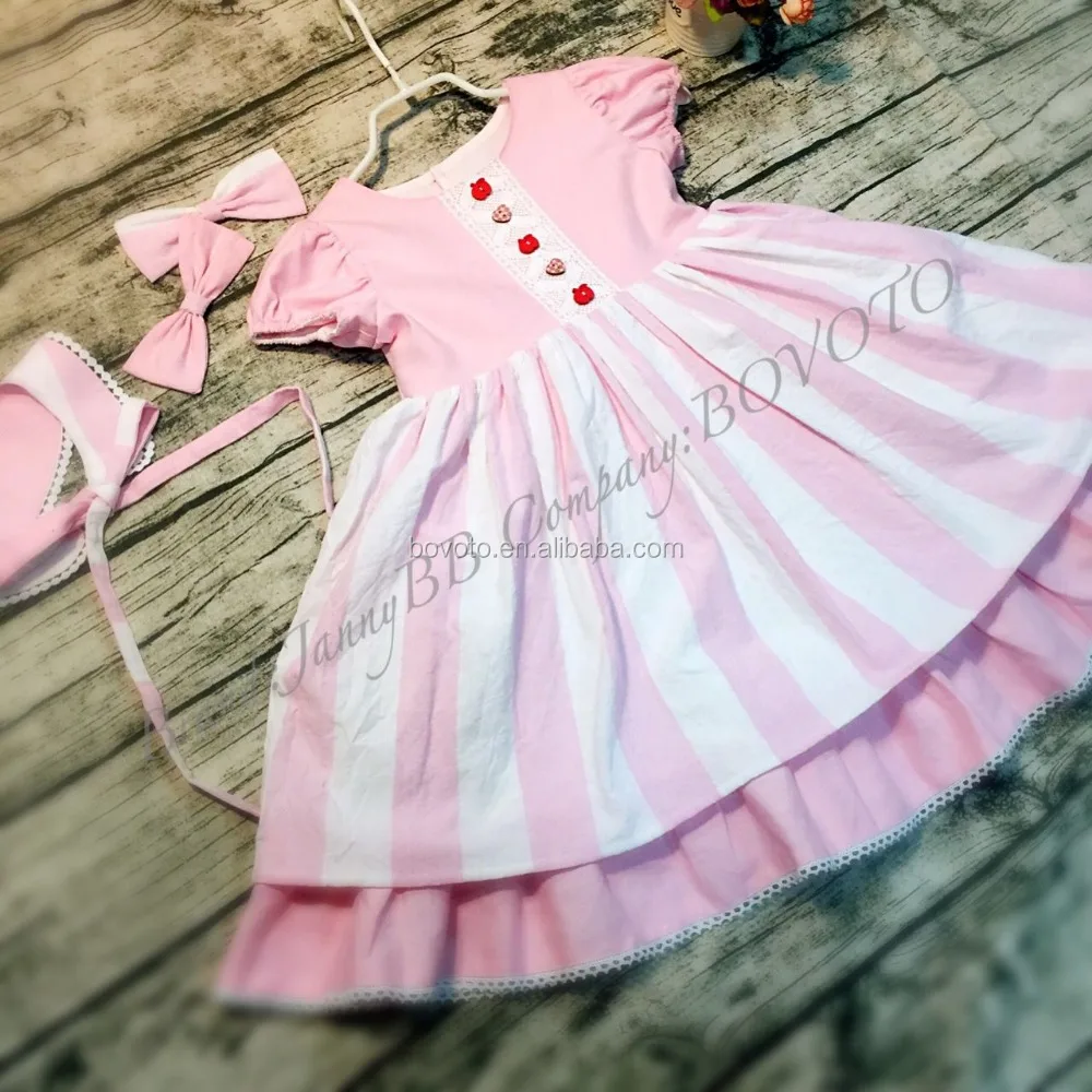 

WDW latest design pink stripe boutique remake dress