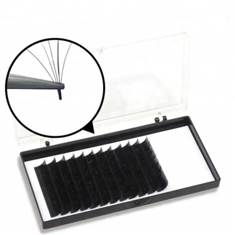 

Private Label 0.07 Auto Fan 1 Second Rapid Eyelash extension, Natural black