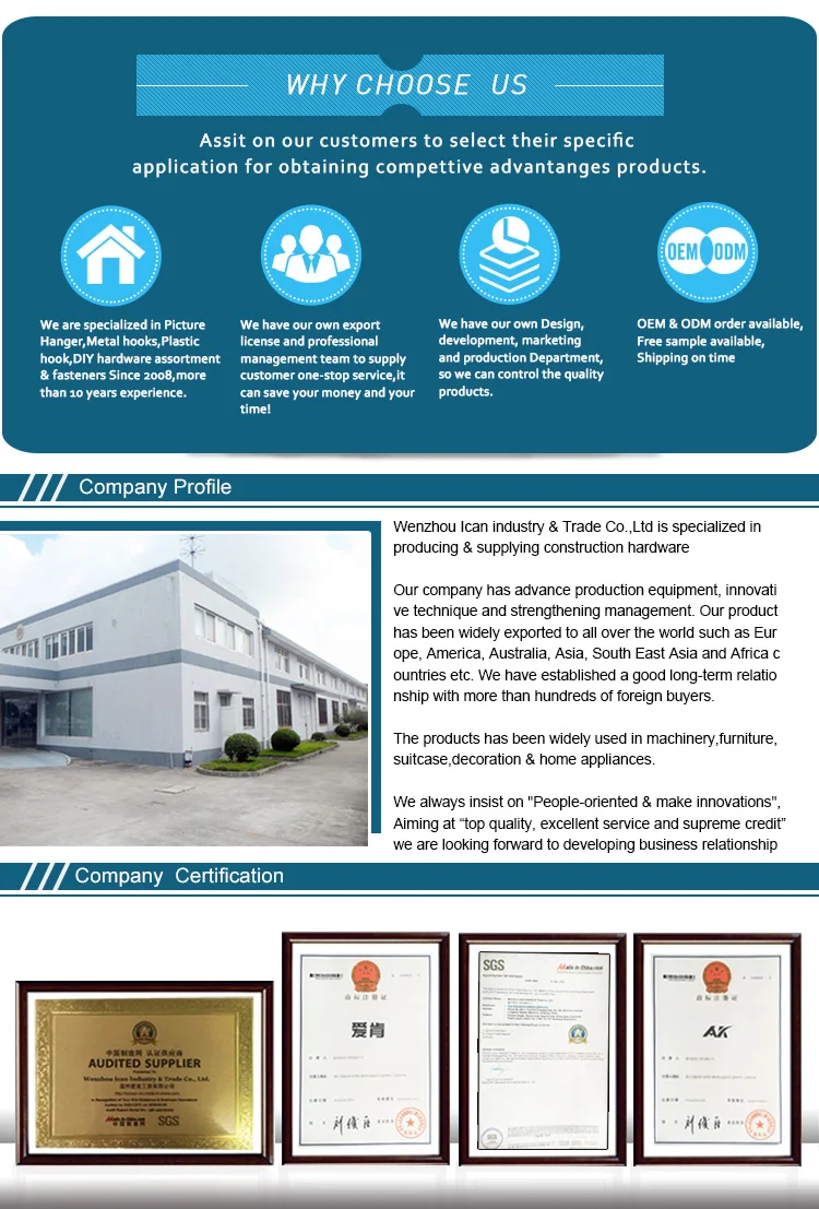 China Factory supply Zinc Plated Safety Gate Hook and Eye for Window