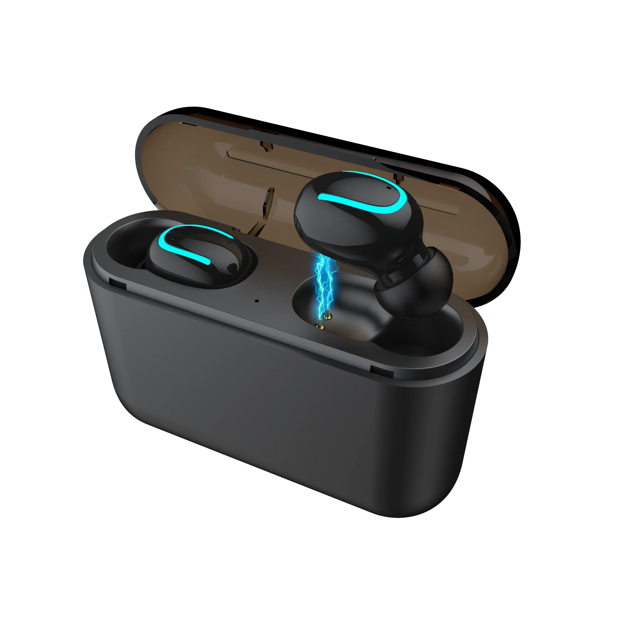 

TWS Headset Ture Wireless Earphones Q32 3D Stereo Blue Tooth V5.0 Earphones