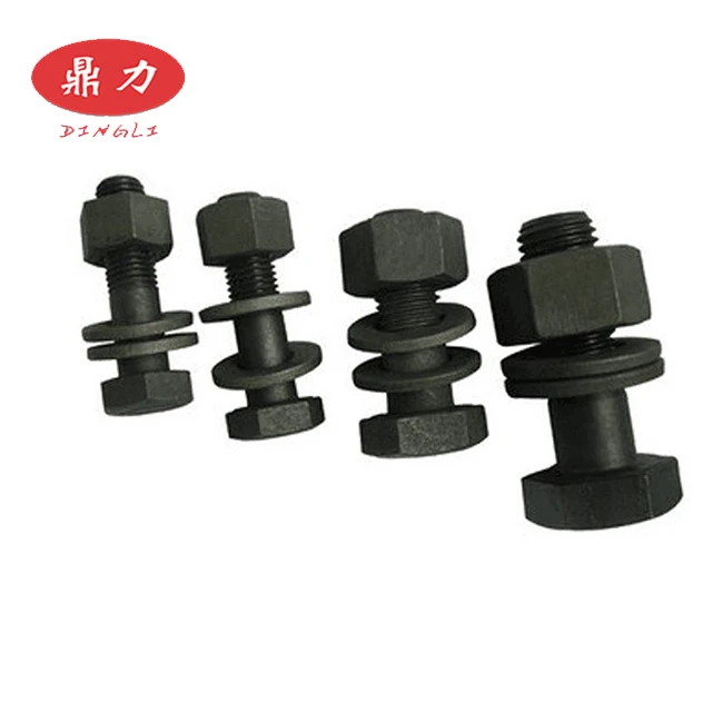 
Carbon steel 8.8/10.9/12.9 Black finnished/HDG Hex head bolt with nut washer for steel strcyural 
