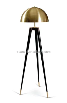 copper tripod floor lamp