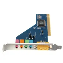 2016 New 4 Channel 8738 Chip 3D Audio Stereo PCI Sound Card Win7 64 Bit