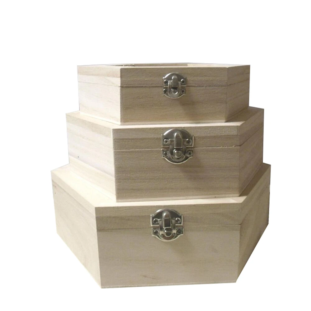 Plain Wood Tea Coffee Trinkets Jewellery Storage Box Decoupage