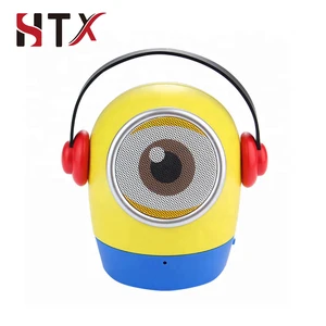 2019 Hot sell Promotional Gift Wireless Portable Mini Blue tooth Speaker Minion Speaker with FM radio TF card
