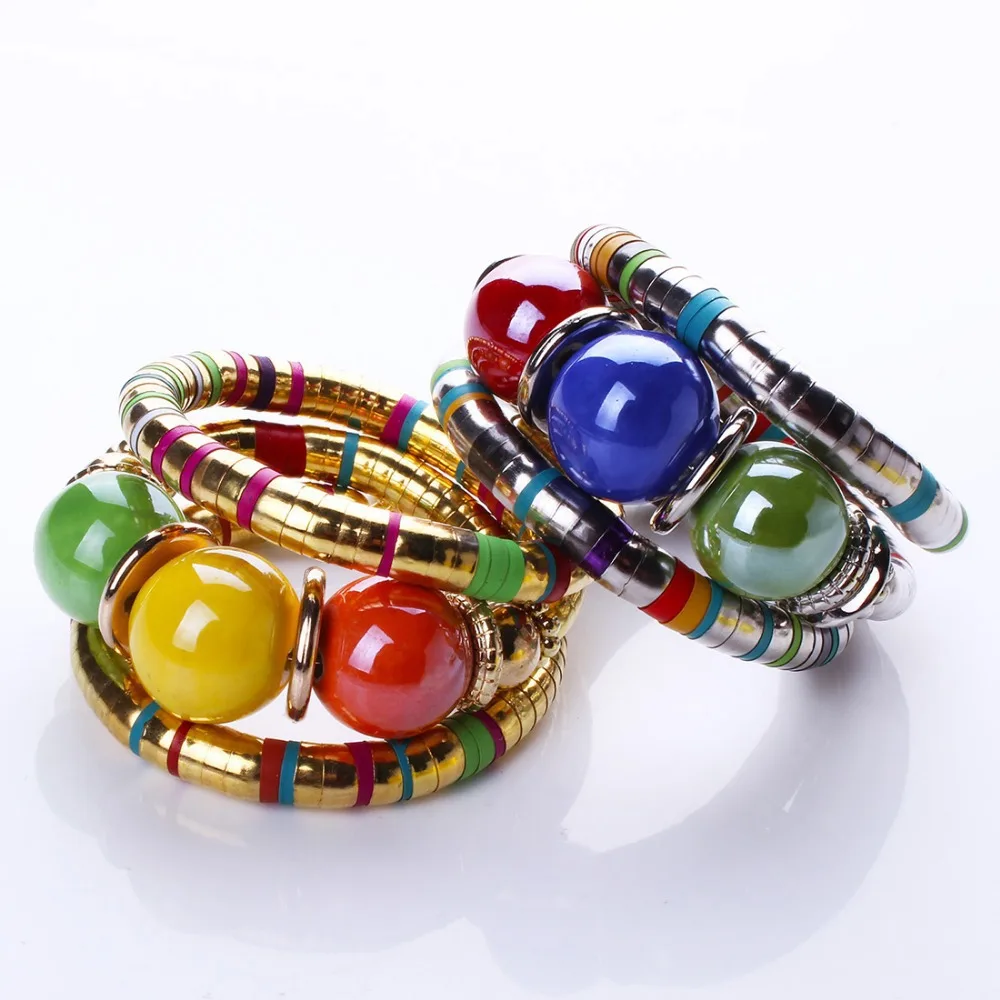 

Bulk Wholesale African Stylish Natural Tumbled Jade Beads Gemstone Women Chakra Bracelet Ethnic Style, Customized