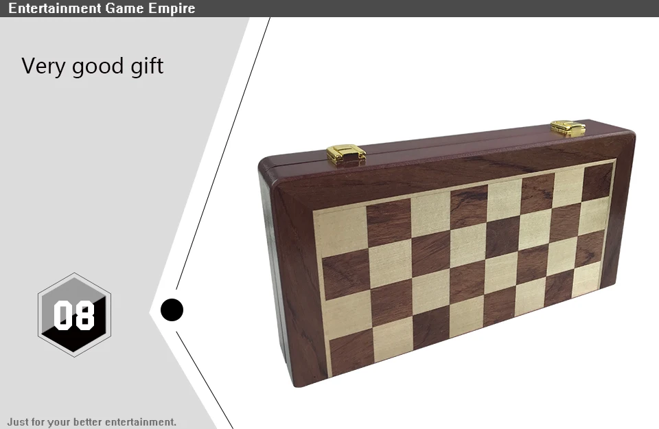 High Quality Classic Zinc Alloy Chess Pieces Wooden Chessboard Chess