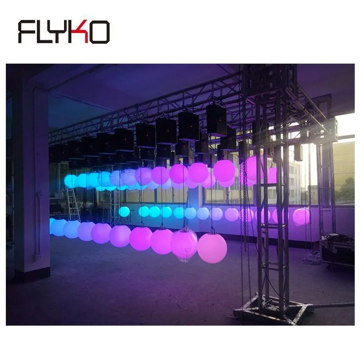 

full color led kinetic ball stage light dmx winches, Multicolor mixed color