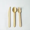Disposable spoon fork birchwood cutlery