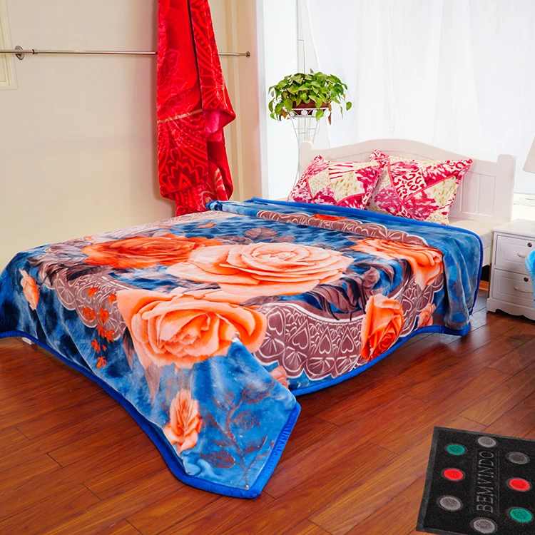 Middle East Style Raschel Blanket,100 Polyester Plush Raschel Blanket