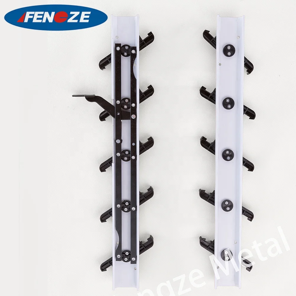 
D2 jalousie window in door mechanism price glass louver Plastic Window Frame 