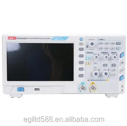 

UNI-T UPO2102CS Super Phosphor Oscilloscopes 2 Channels Bandwidth 100 MHz Sample Rate 1GSa/s Record Length 32Mpts