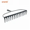 garden rake head steel material with wooden handle
