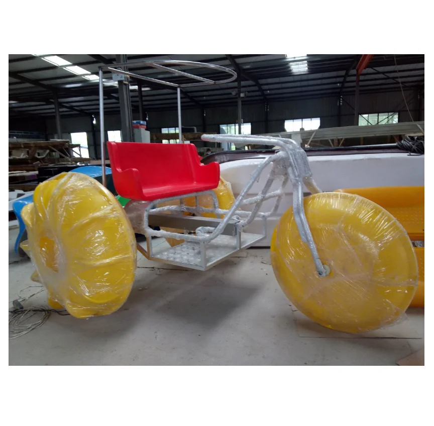 

Cheap double person water bike pedal boats for sale, White, blue, red, yellow, or customized