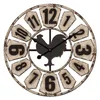 Durable creative home decoration country style wall clocks