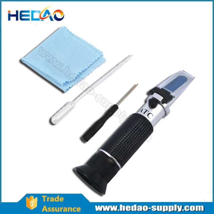 Brix Meter Grape Alcohol Wine Refractometer Atc Digital Vol 040 With