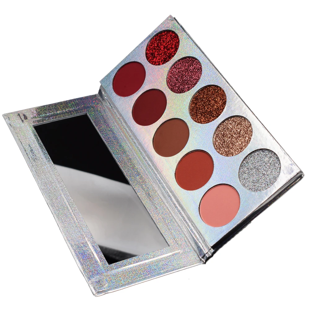 

Private Label Cosmetics Makeup Matte glitter Eyeshadow Palette With Your Own Brand Eye Shadow