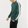 new look mens jumpers in green crew neck unisex sweatshirt side stripes pullover hoodies