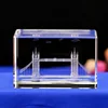 Crystal glass engraved London bridge cube ornaments for decoration