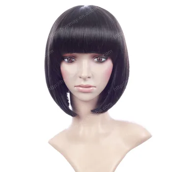 Black Bob Wigs Short Hairstyle Korea Imported Fiber Buy Korea