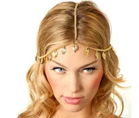 

New Women Metal Leaves Tassels Headband Fashion Head Chain Hair Jewelry