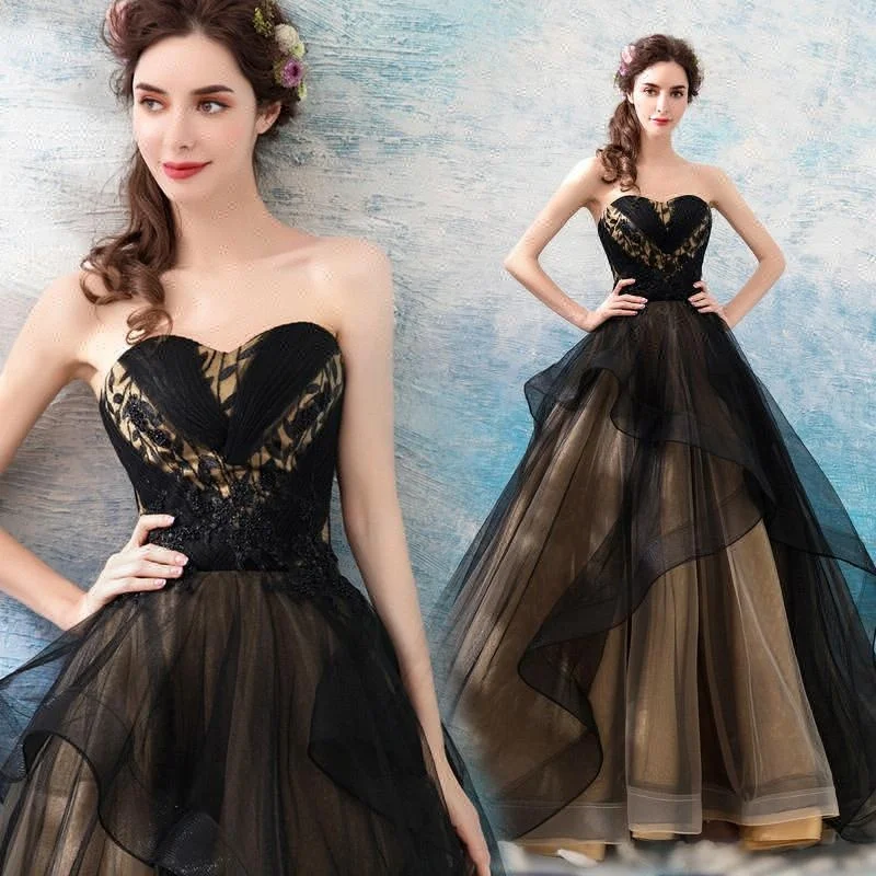 

Sexy off-Shoulder Ball Gown Princess Long Black Plus Size Cheap Evening Dress