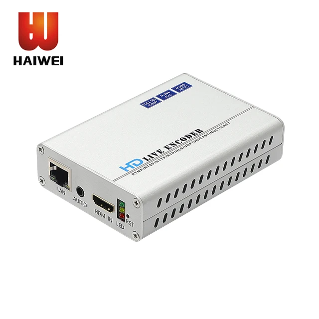 

HAIWEI H8118AV Free shipping h265 hdmi rtmp encoder h.264 HDMI AV iptv encoder for real time iptv streaming server