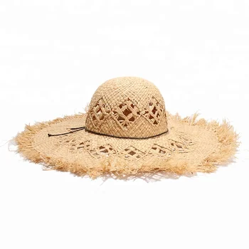 wide brim raffia hat