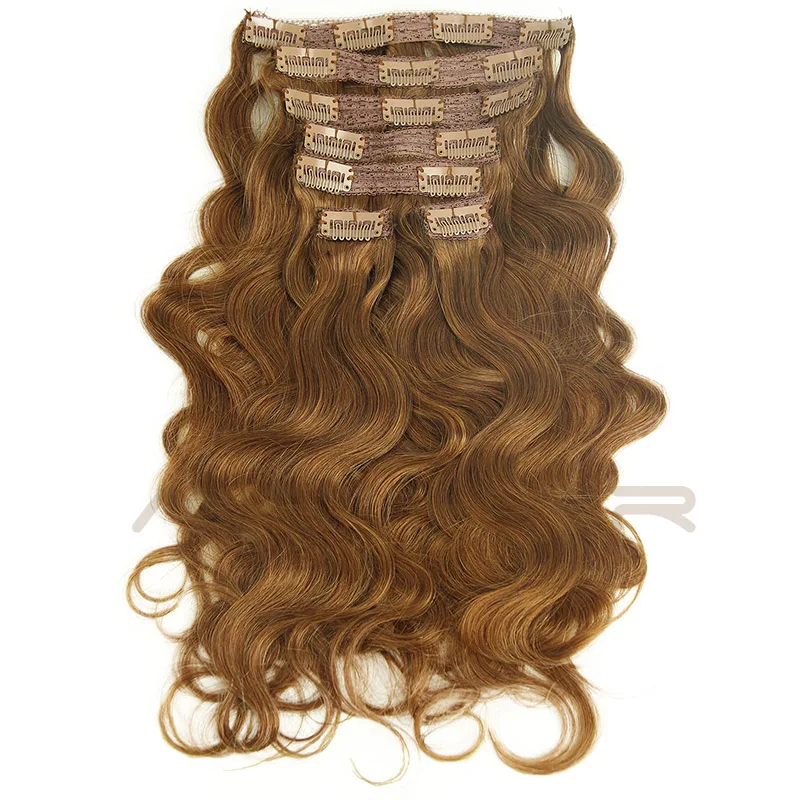 Wholesale Price Natural Black 100% Virgin Human Hair Brazilian Clip In Hair Extensions