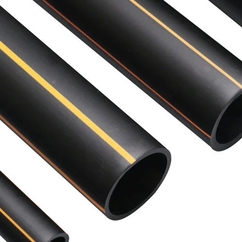 Pipeline High Quality Yellow Stripes Polyethylene Sdr17 Black Gas Pipe