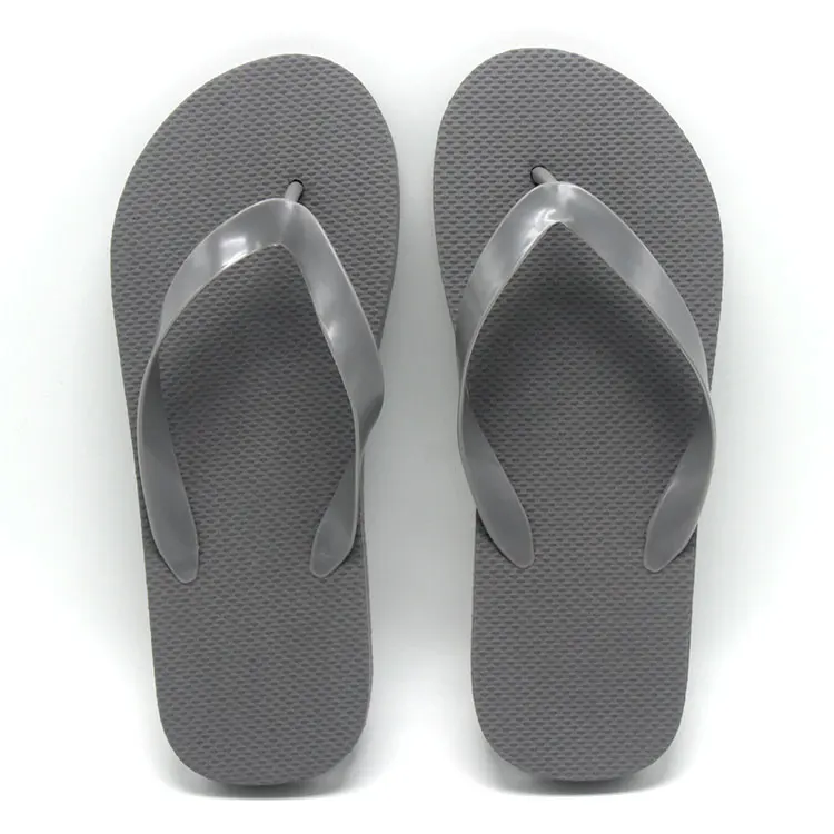 

custom beach grey unisex blank flip flop china slipper manufacture for hotel spa, cheapest stock flip flops for bath